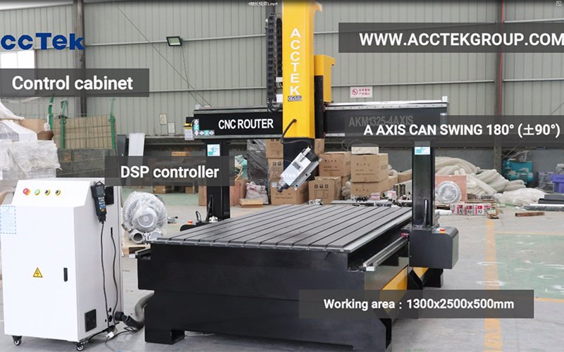 Routeur CNC ACCTEK 4 axes AKM1325-4A