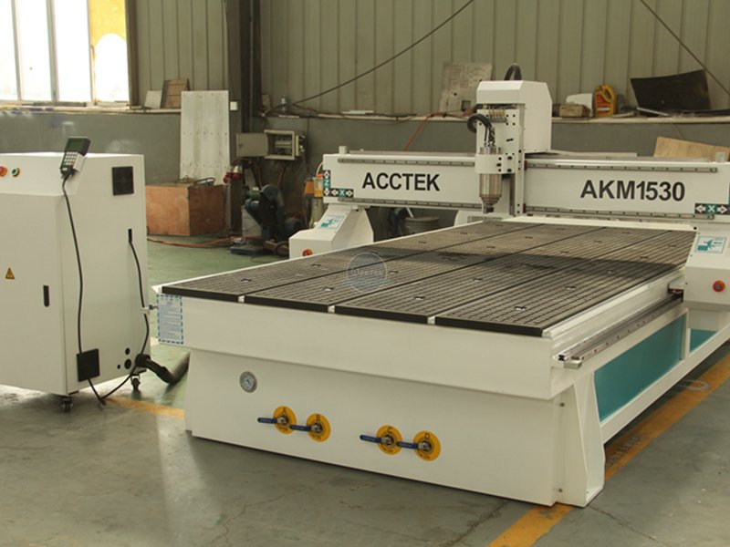 CNC router processing aluminum profile