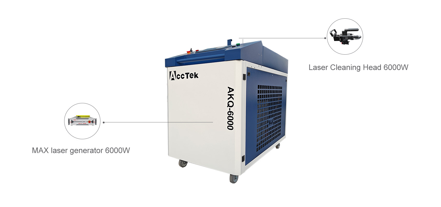 High Power 6000W Laser Cleaning Machine for Rust Removal